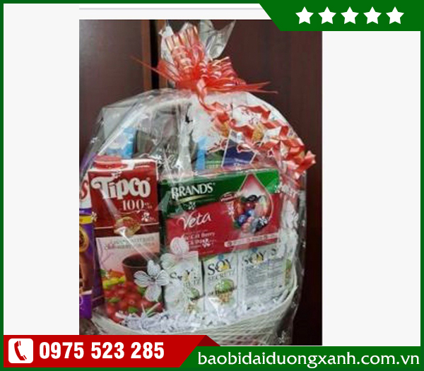 Túi pvc co giỏ quà